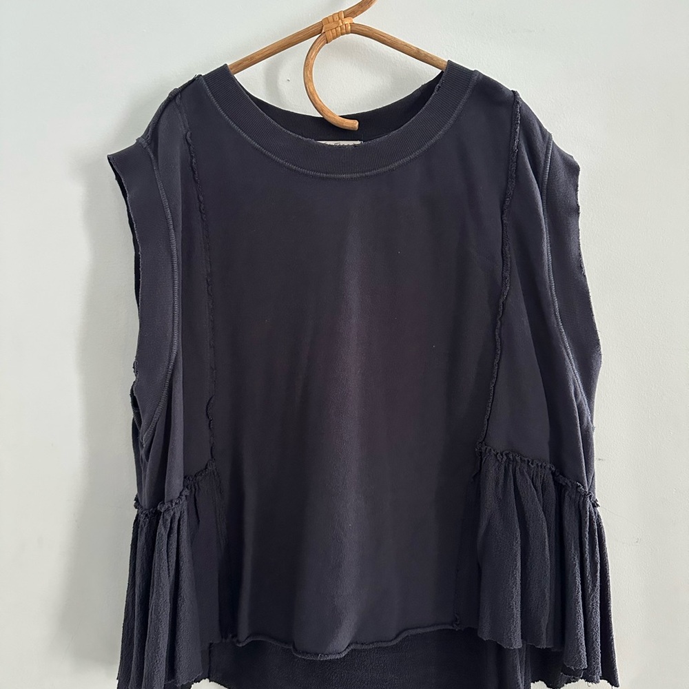 We The Free Black Sleeveless top